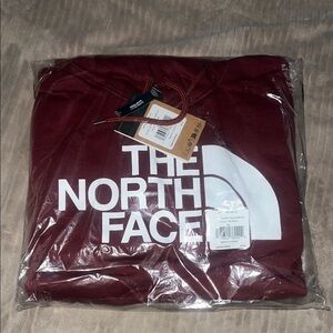 The North Face Burgundy Sweatshirt with White Logo